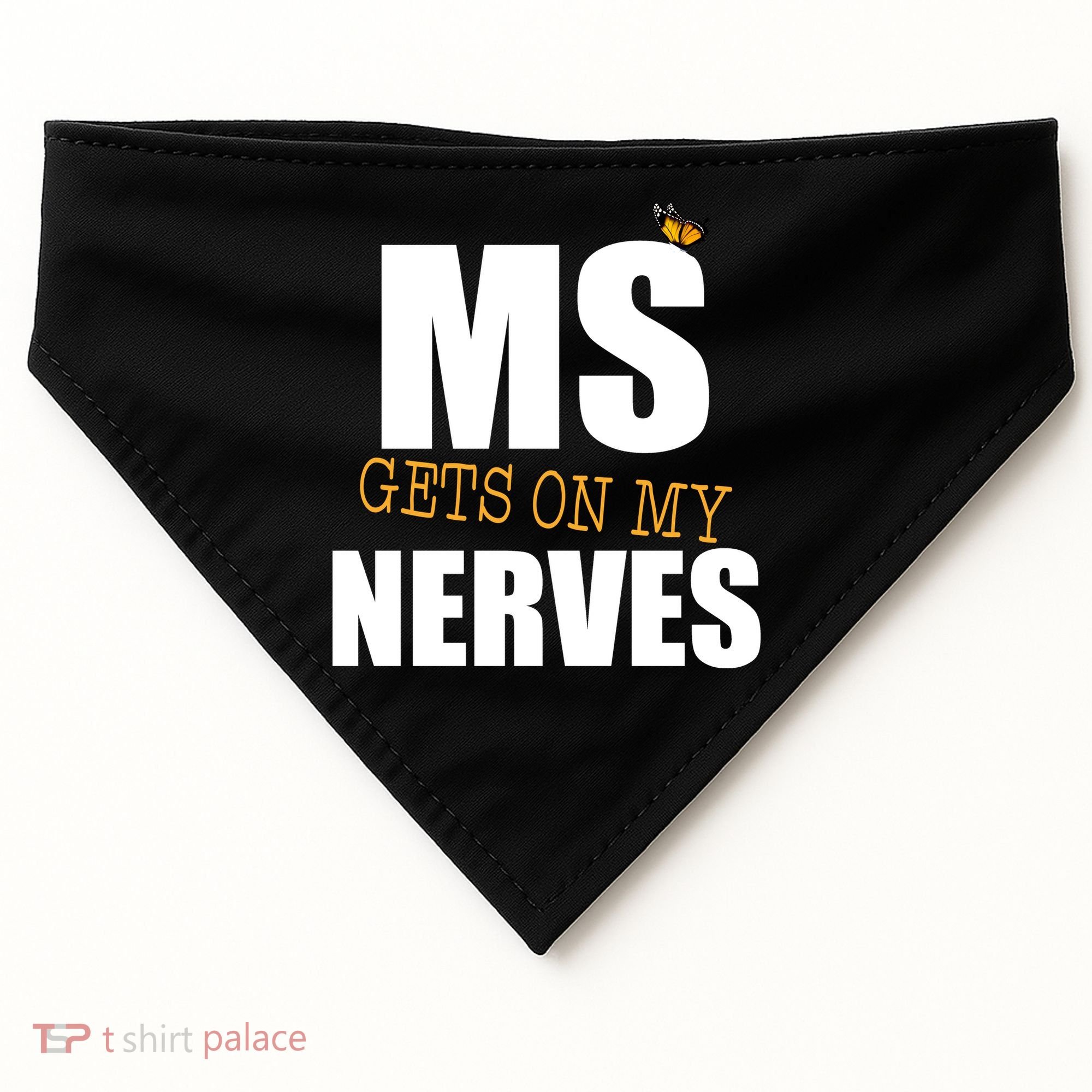MS Gets On My Nerves Multiple Sclerosis USA-Made Doggie Bandana
