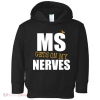MS Gets On My Nerves Multiple Sclerosis Toddler Hoodie thumb 0