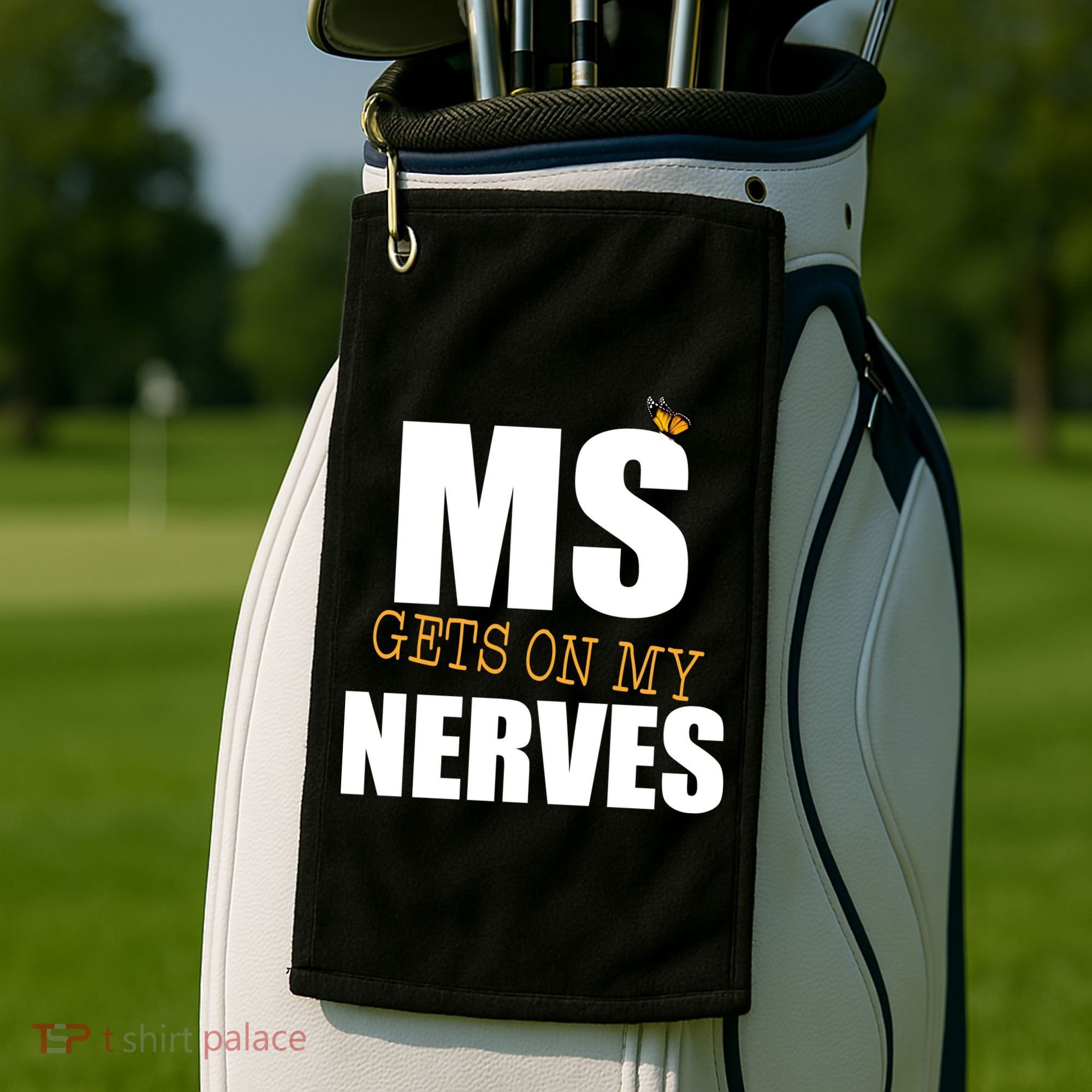 MS Gets On My Nerves Multiple Sclerosis Golf Towel