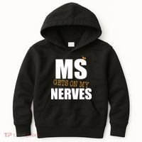 MS Gets On My Nerves Multiple Sclerosis Kids Hoodie thumb 0
