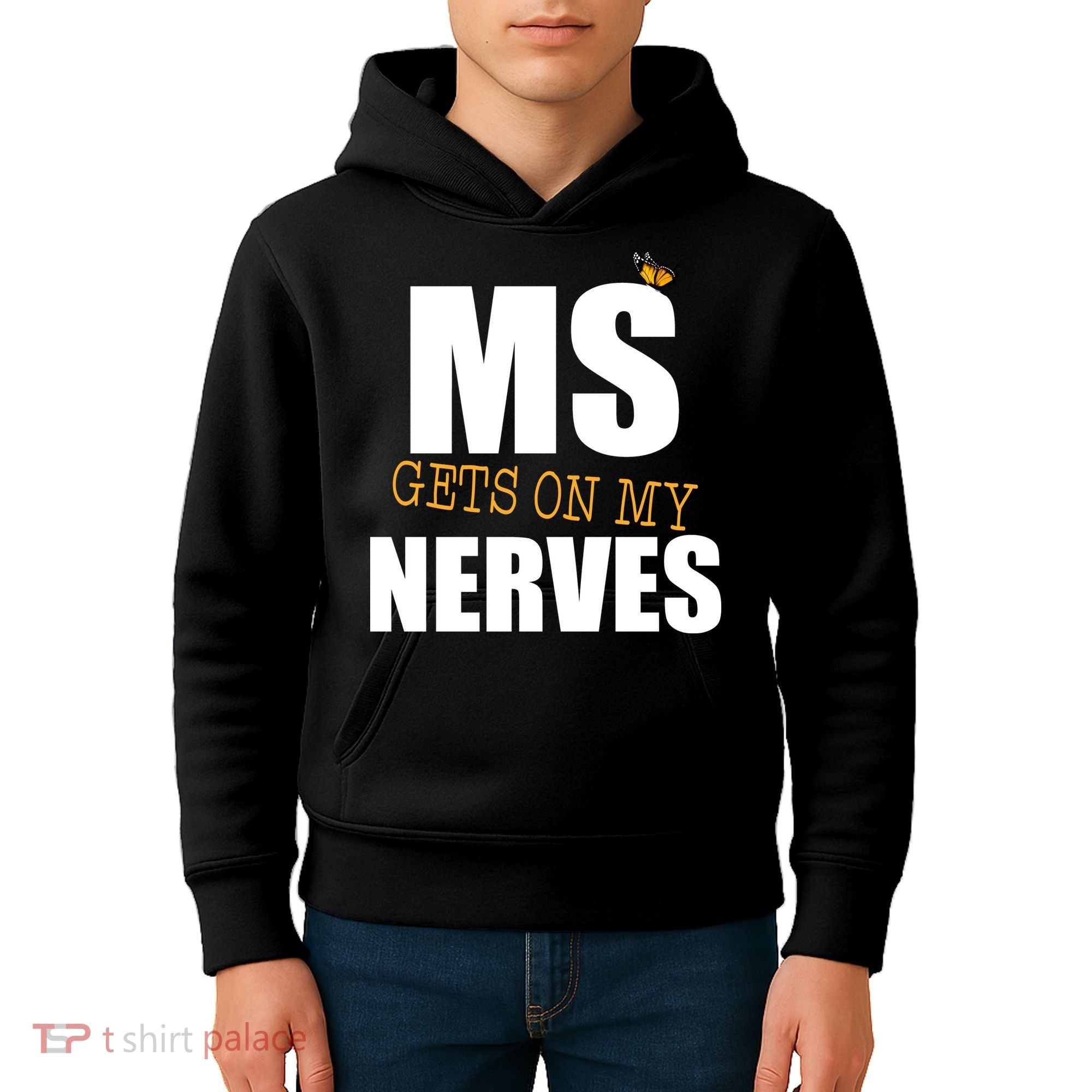 MS Gets On My Nerves Multiple Sclerosis Kids Hoodie