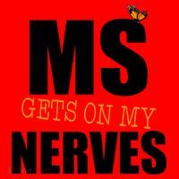 MS Gets On My Nerves Multiple Sclerosis Santa Hat thumb 1