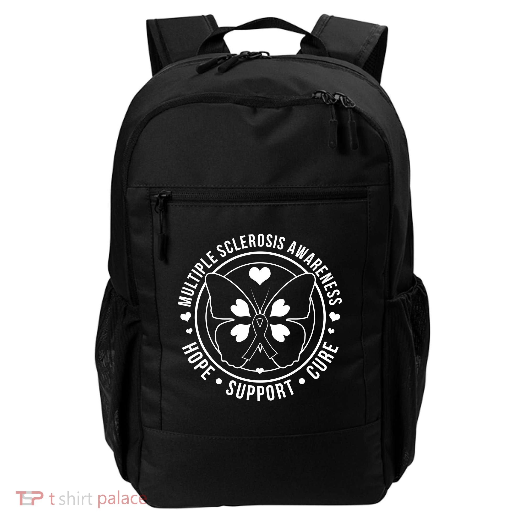 MS Multiple Sclerosis Awareness Hope Support Cure Backpack