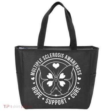 MS Multiple Sclerosis Awareness Hope Support Cure Tote Bag