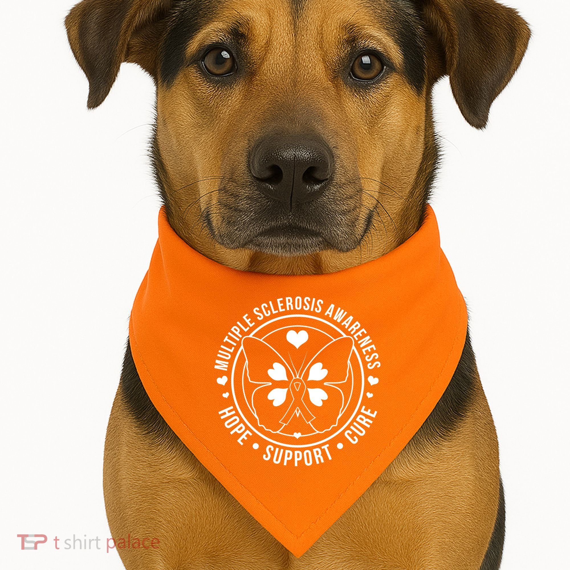 MS Multiple Sclerosis Awareness Hope Support Cure USA-Made Doggie Bandana