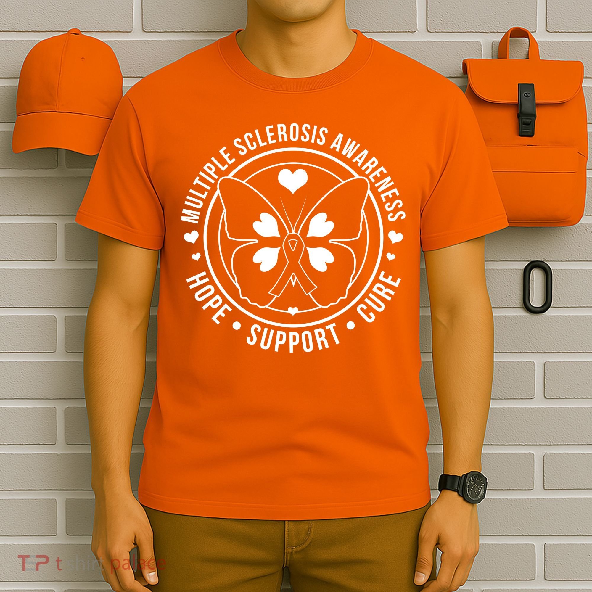 MS Multiple Sclerosis Awareness Hope Support Cure T-Shirt