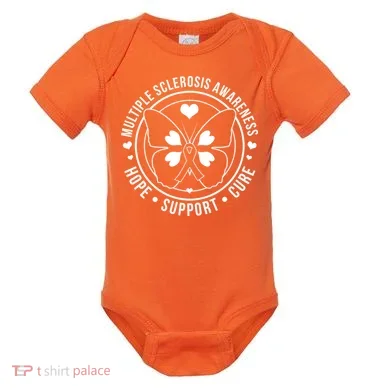 MS Multiple Sclerosis Awareness Hope Support Cure Baby Bodysuit
