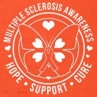 MS Multiple Sclerosis Awareness Hope Support Cure Women's T-Shirt thumb 6