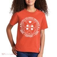 MS Multiple Sclerosis Awareness Hope Support Cure Kids T-Shirt thumb 2