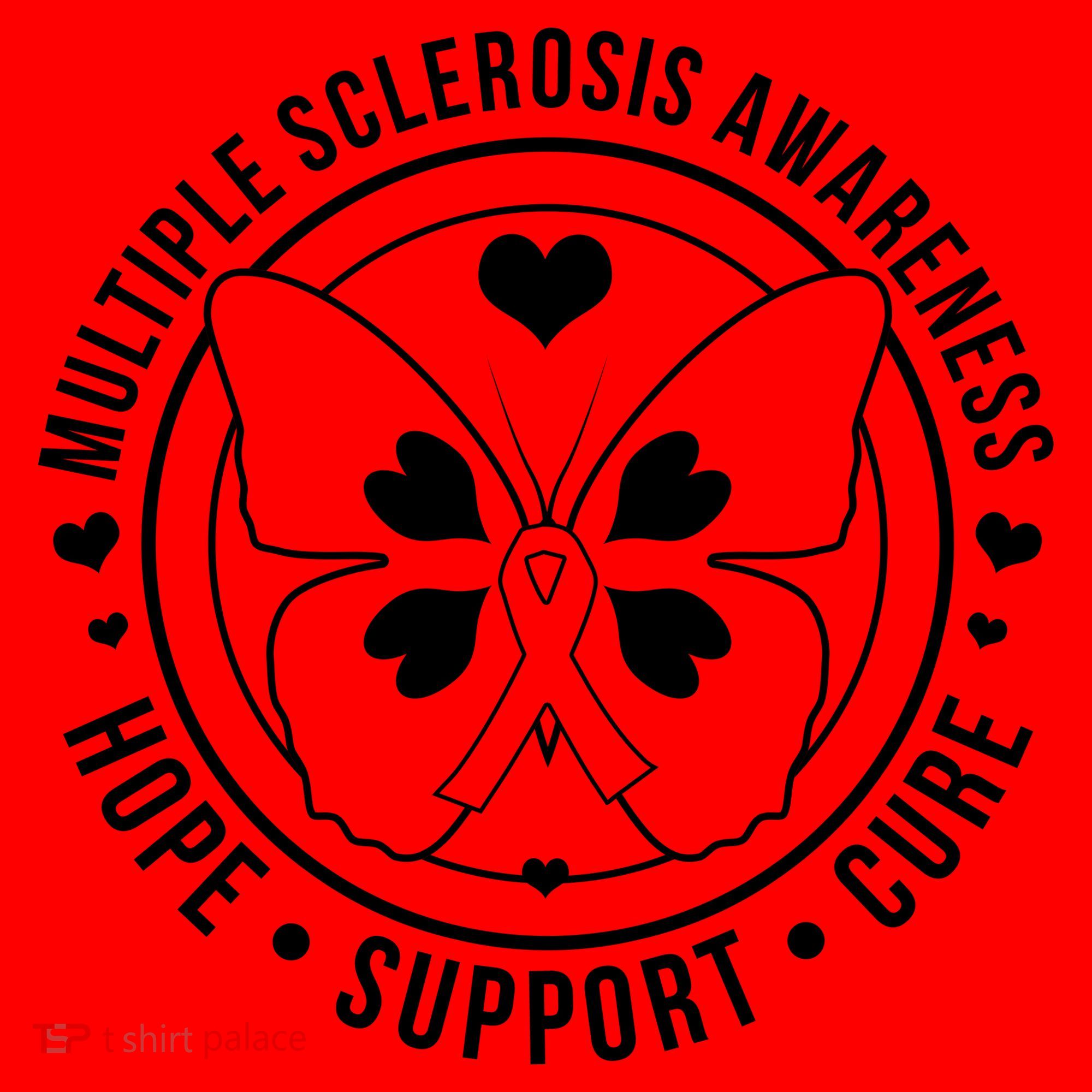 MS Multiple Sclerosis Awareness Hope Support Cure Santa Hat