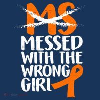 MS Multiple Sclerosis Messed With The Wrong Chick Doggie Tank thumb 4