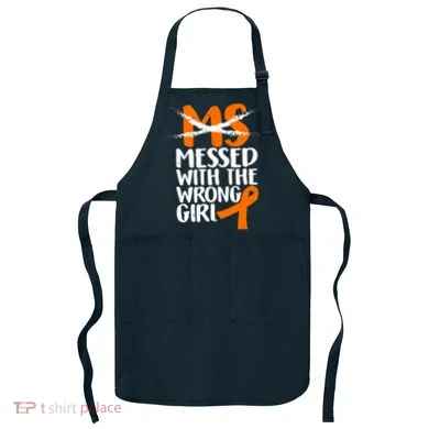MS Multiple Sclerosis Messed With The Wrong Chick Apron