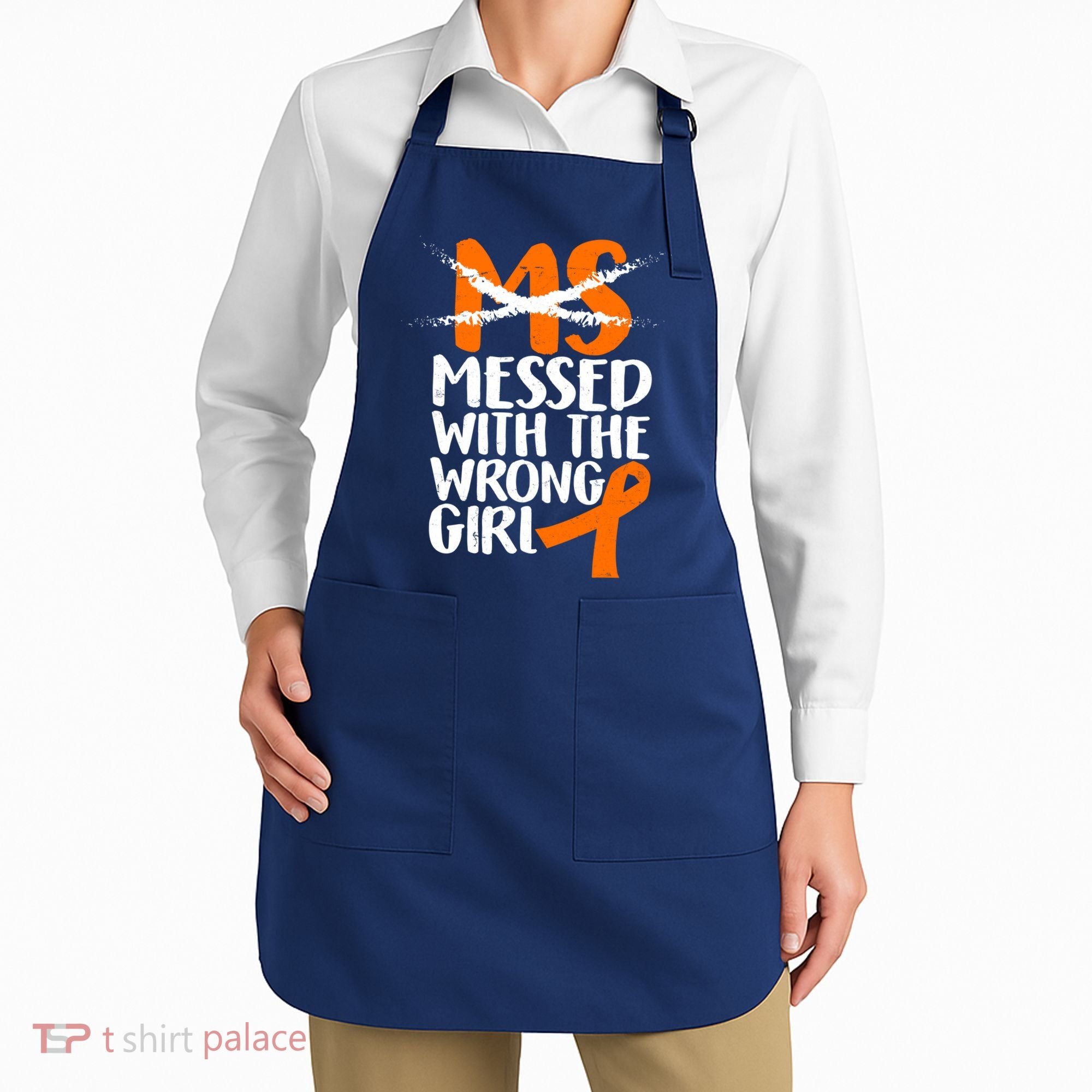 MS Multiple Sclerosis Messed With The Wrong Chick Apron