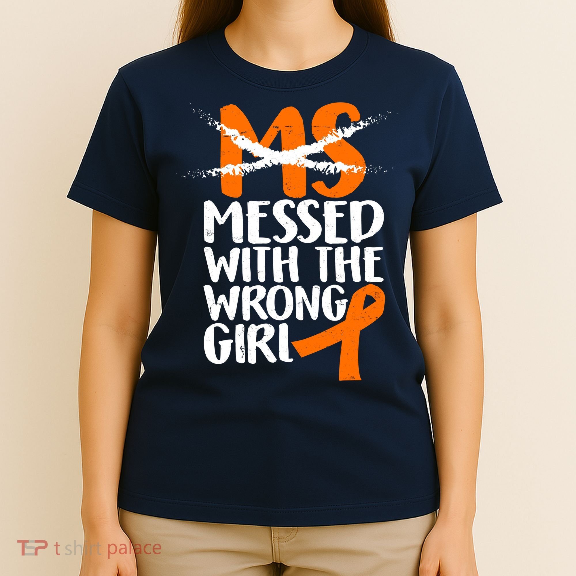 MS Multiple Sclerosis Messed With The Wrong Chick T-Shirt