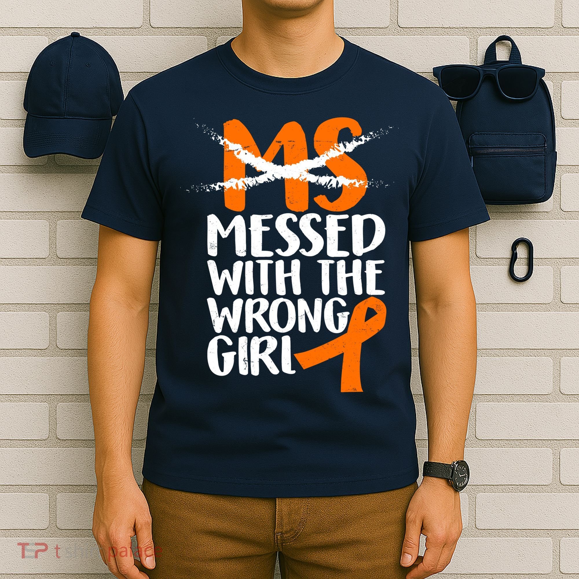 MS Multiple Sclerosis Messed With The Wrong Chick T-Shirt