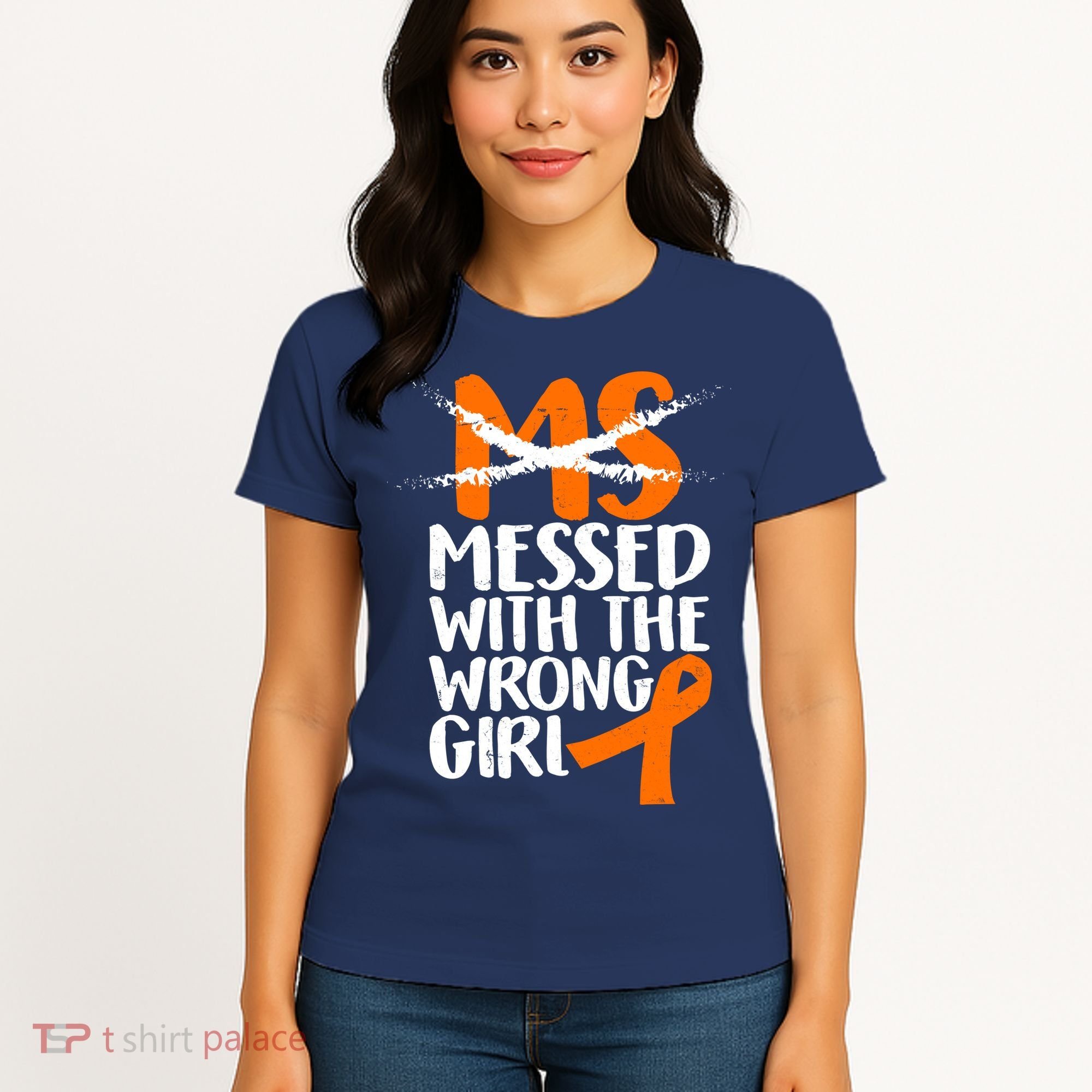 MS Multiple Sclerosis Messed With The Wrong Chick Women's T-Shirt