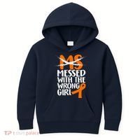 MS Multiple Sclerosis Messed With The Wrong Chick Kids Hoodie thumb 0