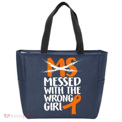 MS Multiple Sclerosis Messed With The Wrong Chick Tote Bag