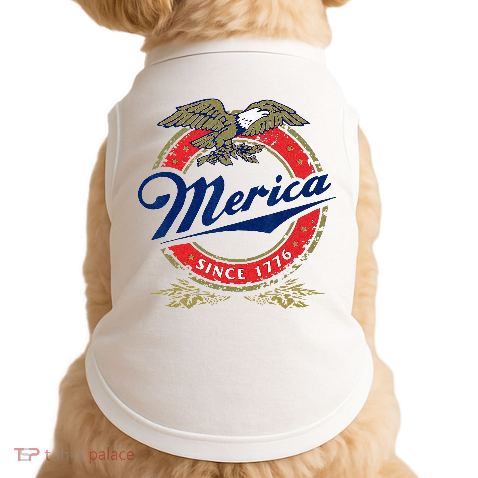 Merica Since 1776 Funny 4th Of July Merica Since 1776 Doggie Tank