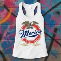 Merica Since 1776 Funny 4th Of July Merica Since 1776 Women's Tank Top thumb 3