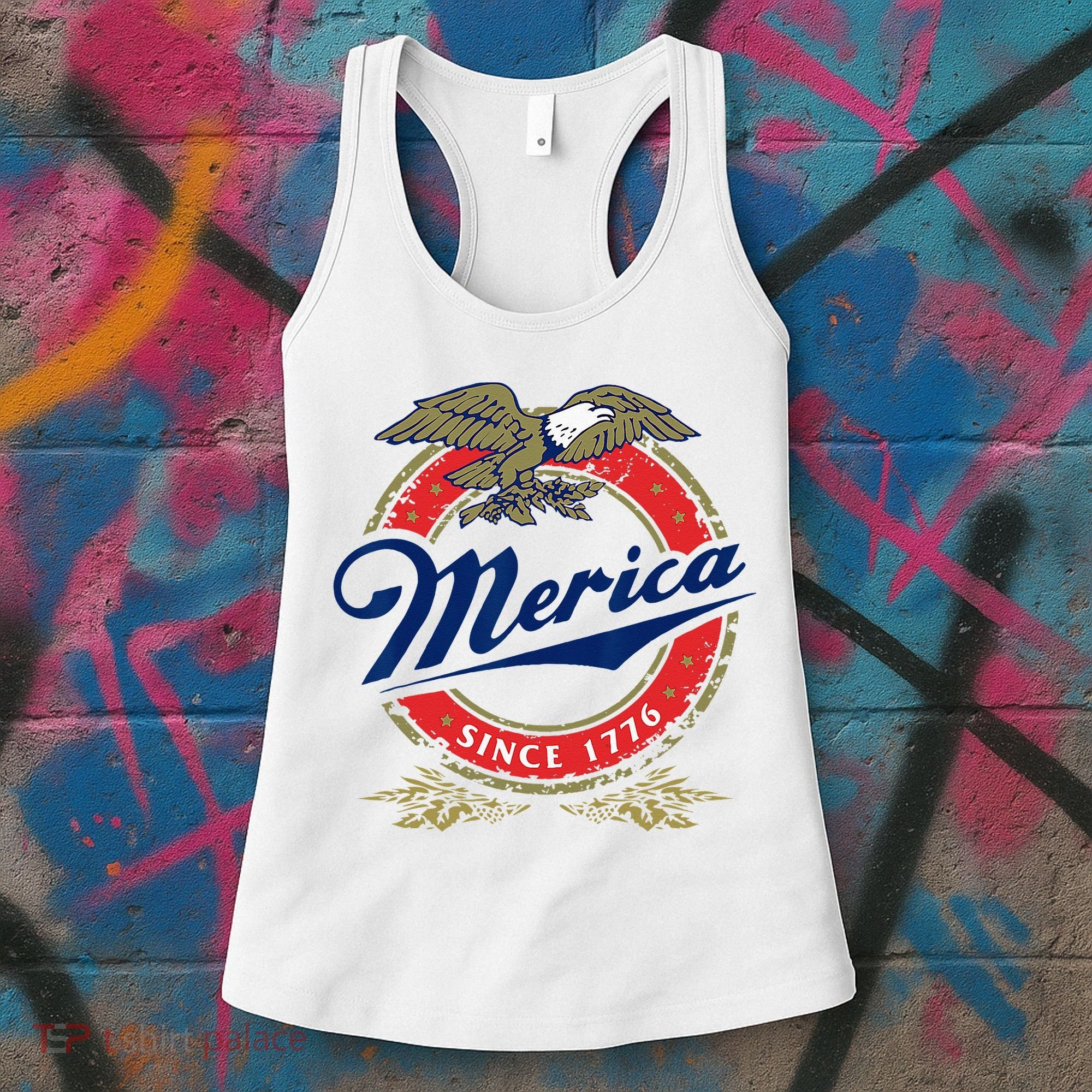 Merica Since 1776 Funny 4th Of July Merica Since 1776 Women's Tank Top