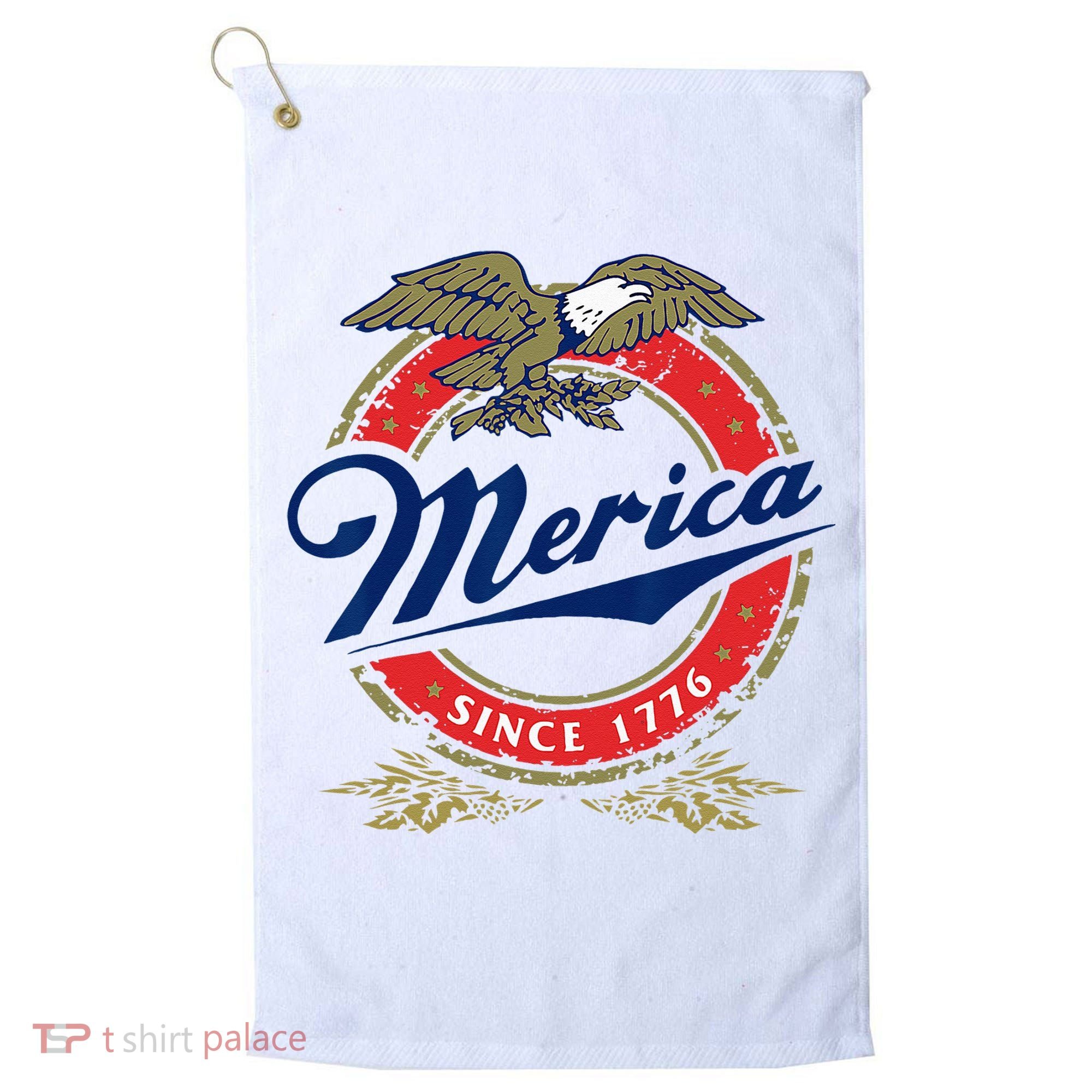 Merica Since 1776 Funny 4th Of July Merica Since 1776 Golf Towel