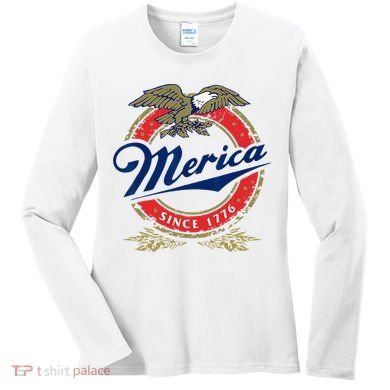 Merica Since 1776 Funny 4th Of July Merica Since 1776 Women's Long Sleeve Shirt