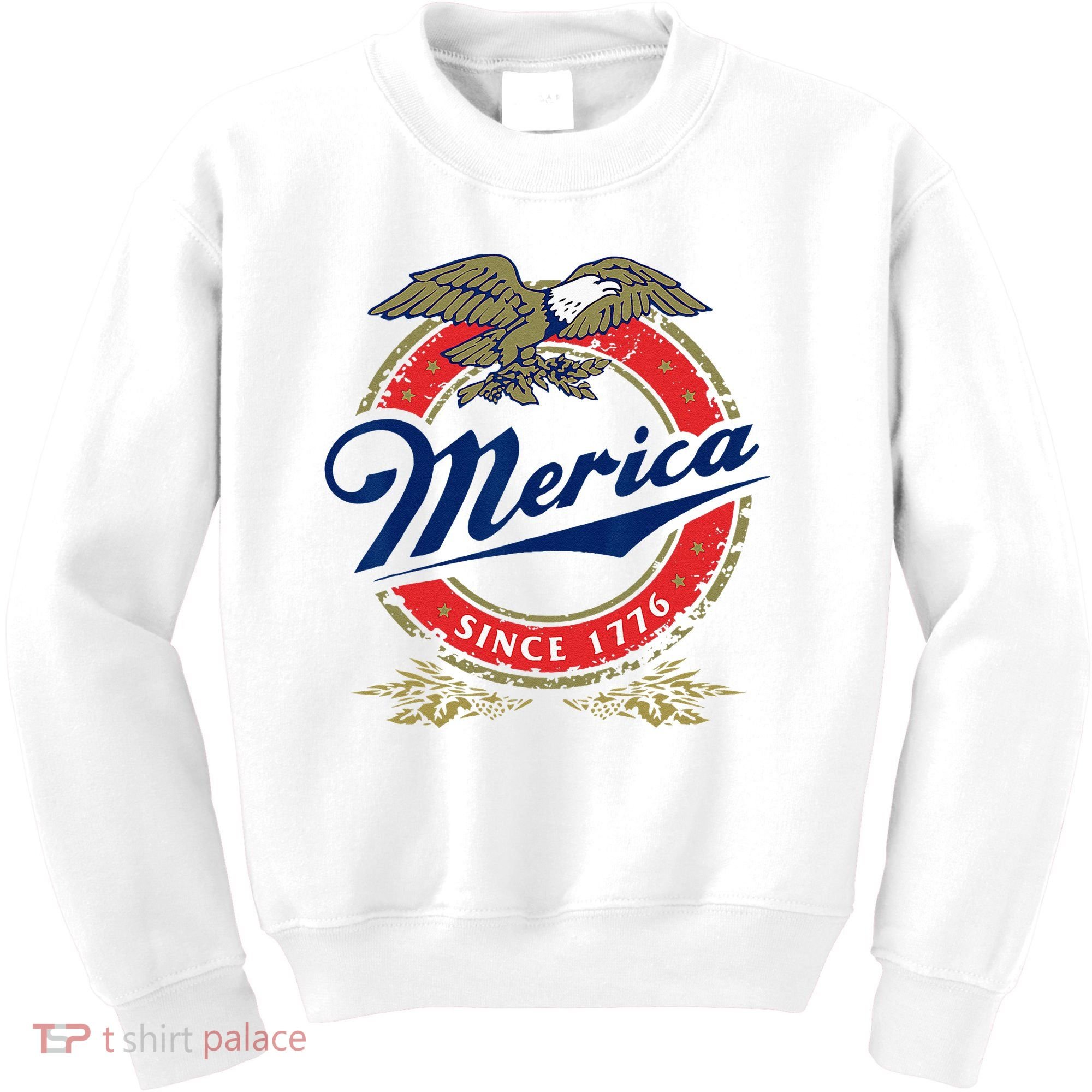 Merica Since 1776 Funny 4th Of July Merica Since 1776 Kids Sweatshirt