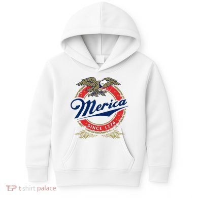 Merica Since 1776 Funny 4th Of July Merica Since 1776 Kids Hoodie