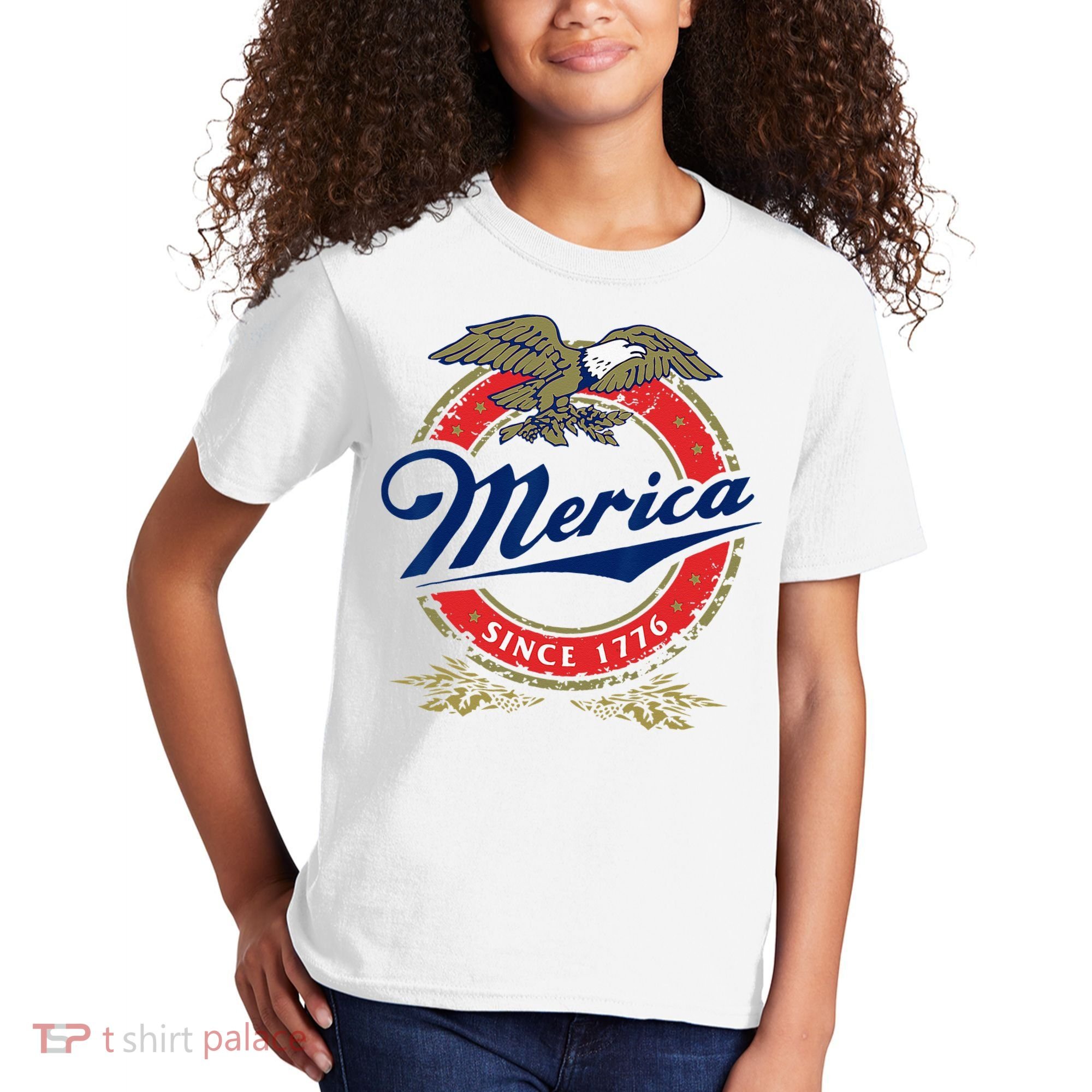 Merica Since 1776 Funny 4th Of July Merica Since 1776 Kids T-Shirt