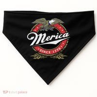 Merica Since 1776, Funny 4th Of July Merica Since 1776 USA-Made Doggie Bandana thumb 0