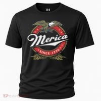 Merica Since 1776, Funny 4th Of July Merica Since 1776 Cooling Performance Crew T-Shirt thumb 0