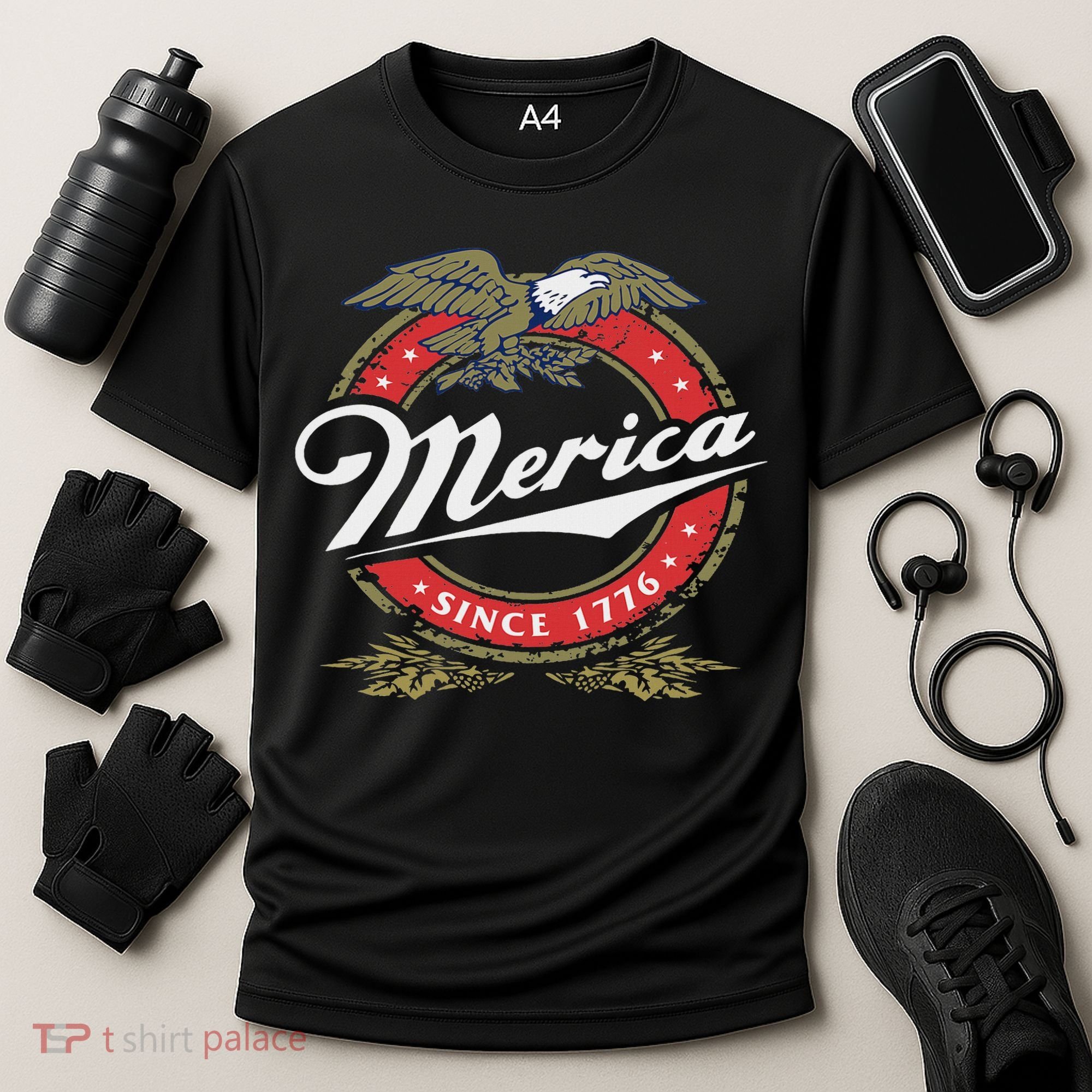 Merica Since 1776, Funny 4th Of July Merica Since 1776 Cooling Performance Crew T-Shirt