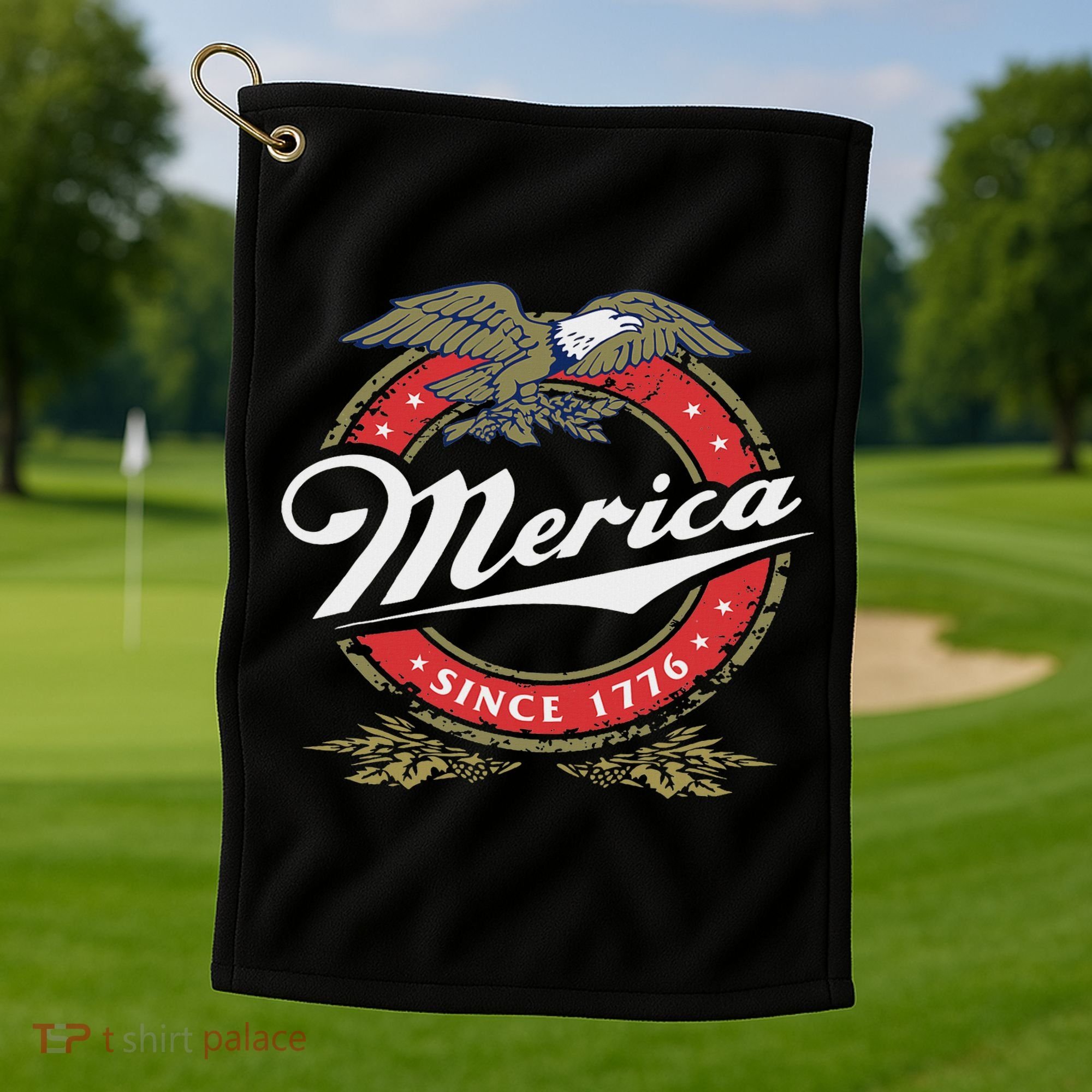Merica Since 1776, Funny 4th Of July Merica Since 1776 Golf Towel