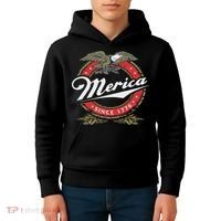 Merica Since 1776, Funny 4th Of July Merica Since 1776 Kids Hoodie thumb 4
