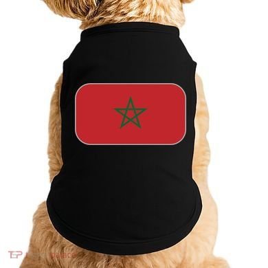Morocco Soccer Moroccan Flag Doggie Tank