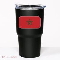 Morocco Soccer Moroccan Flag Tumbler thumb 0