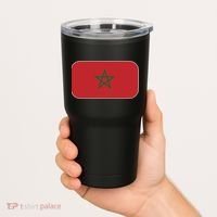 Morocco Soccer Moroccan Flag Tumbler thumb 2