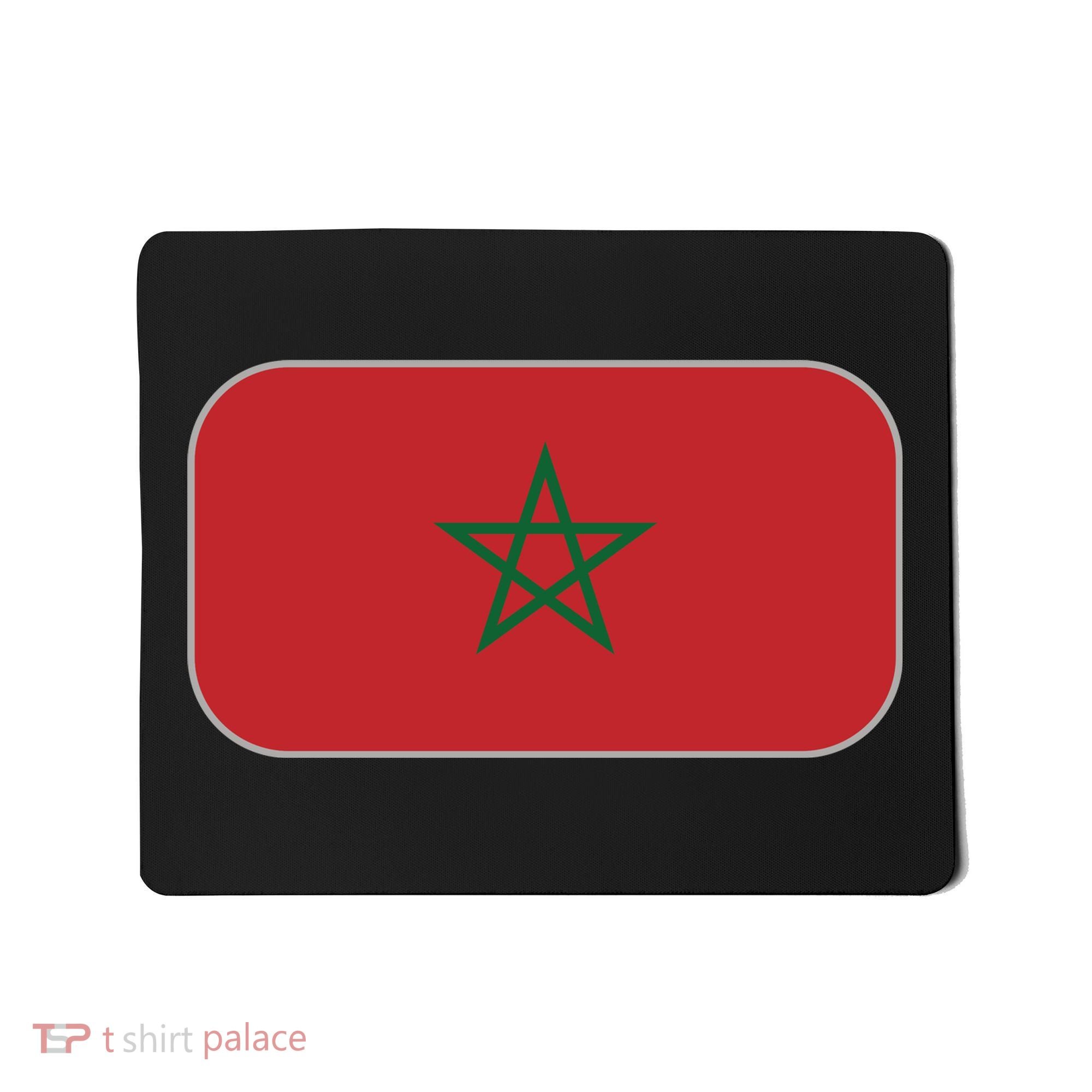 Morocco Soccer Moroccan Flag Mousepad