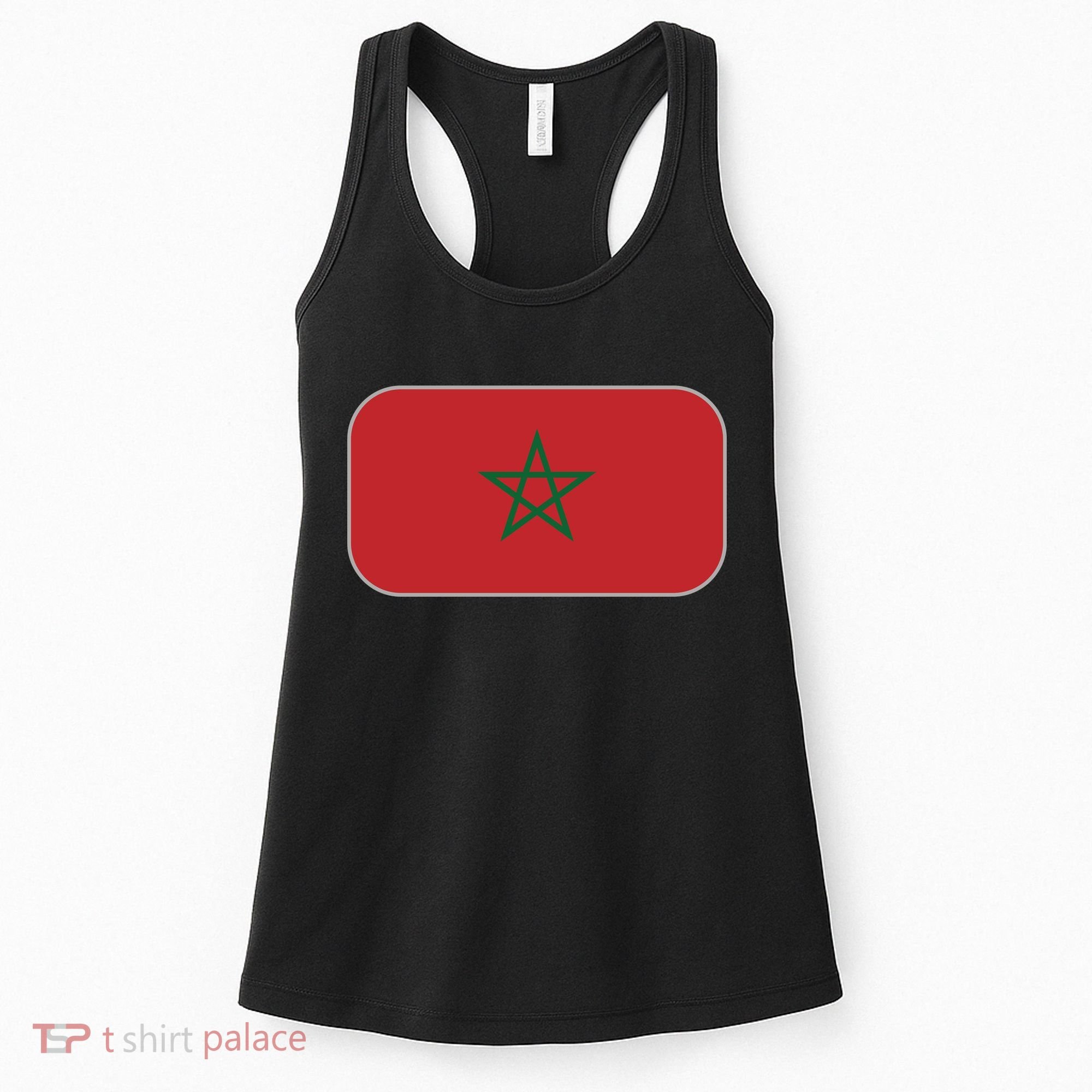 Morocco Soccer Moroccan Flag Women's Tank Top