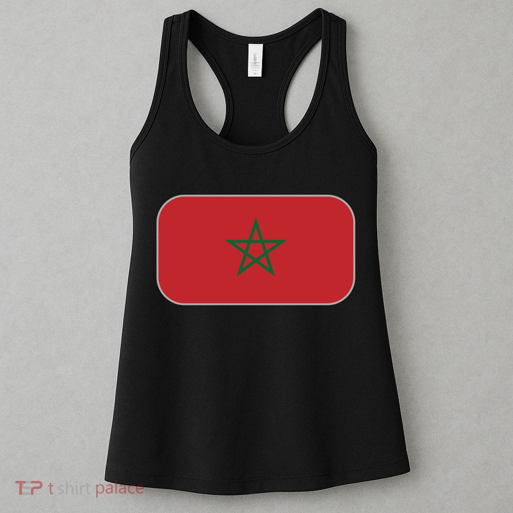 Morocco Soccer Moroccan Flag Women's Tank Top