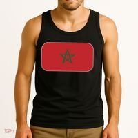 Morocco Soccer Moroccan Flag Tank Top thumb 3
