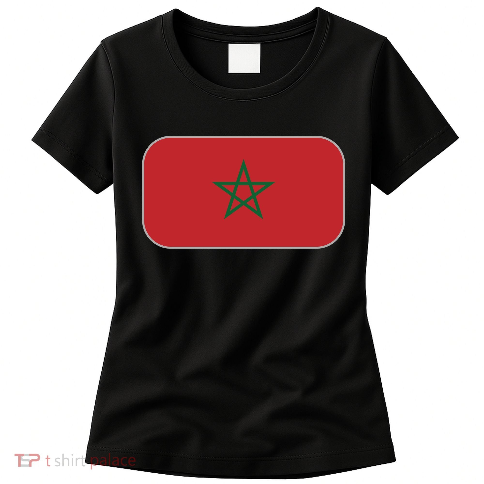 Morocco Soccer Moroccan Flag Women's T-Shirt