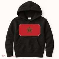 Morocco Soccer Moroccan Flag Kids Hoodie thumb 0