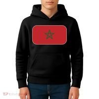 Morocco Soccer Moroccan Flag Kids Hoodie thumb 4