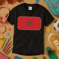Morocco Soccer Moroccan Flag Kids T-Shirt thumb 3