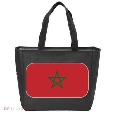 Morocco Soccer Moroccan Flag Tote Bag