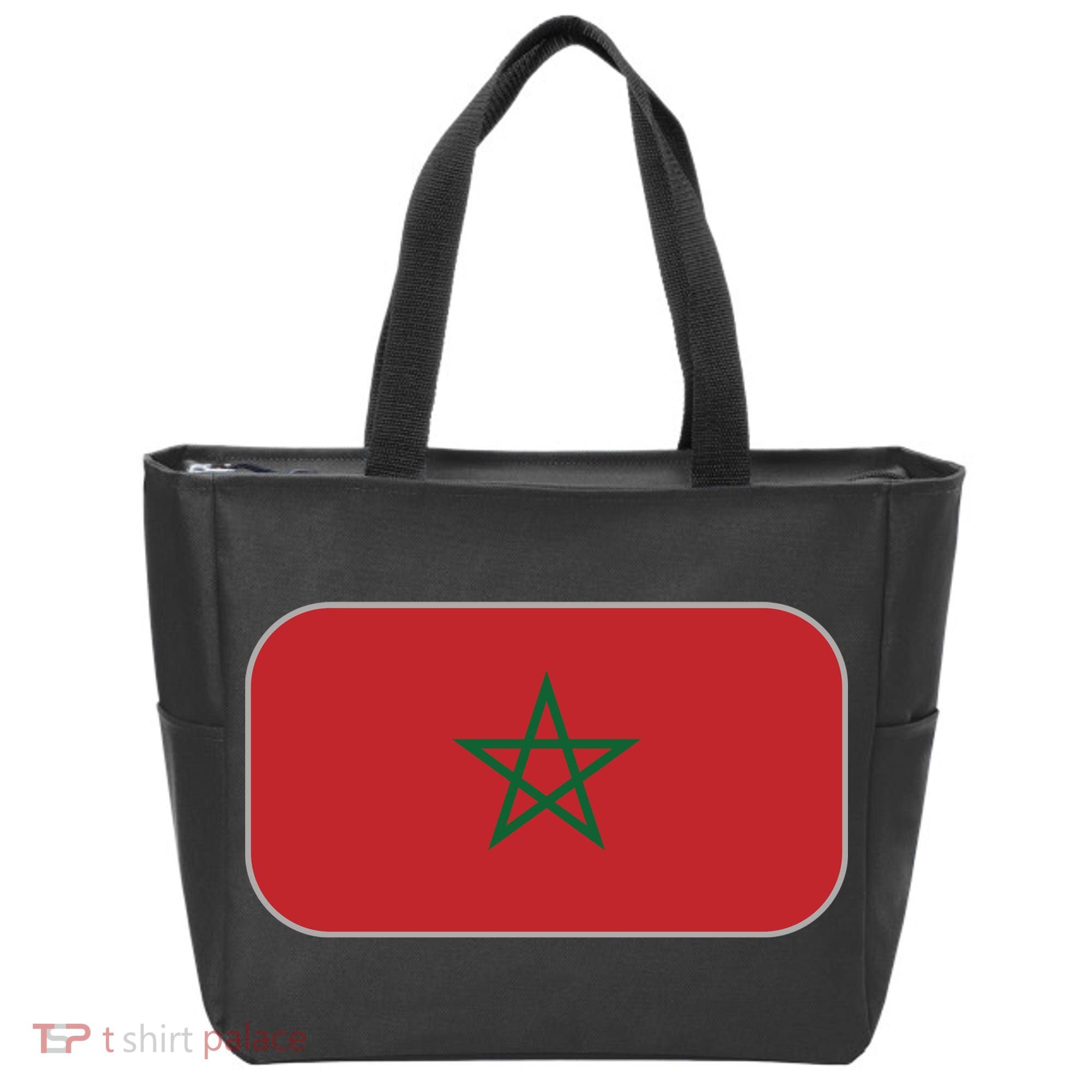 Morocco Soccer Moroccan Flag Tote Bag