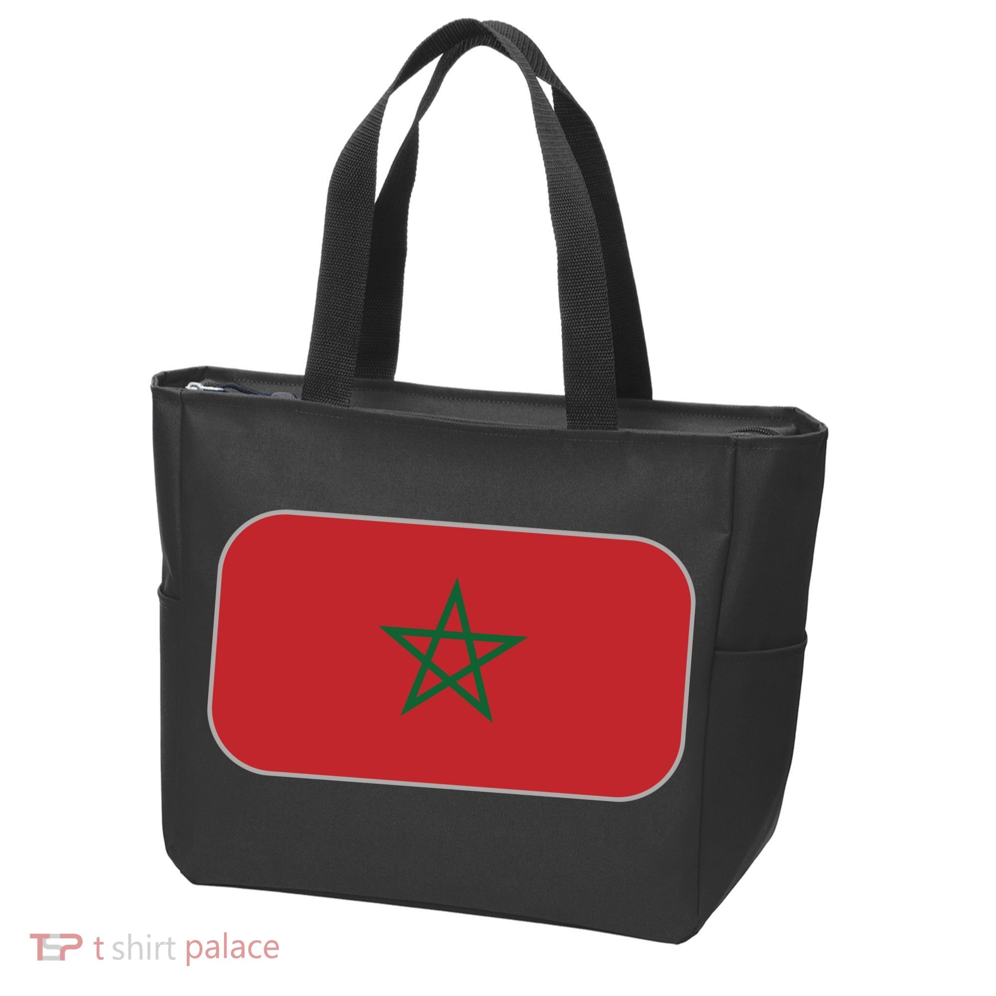 Morocco Soccer Moroccan Flag Tote Bag