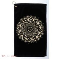 Mandala Style 86 47 Subtle Anti Trump Resist 8647  Golf Towel thumb 0